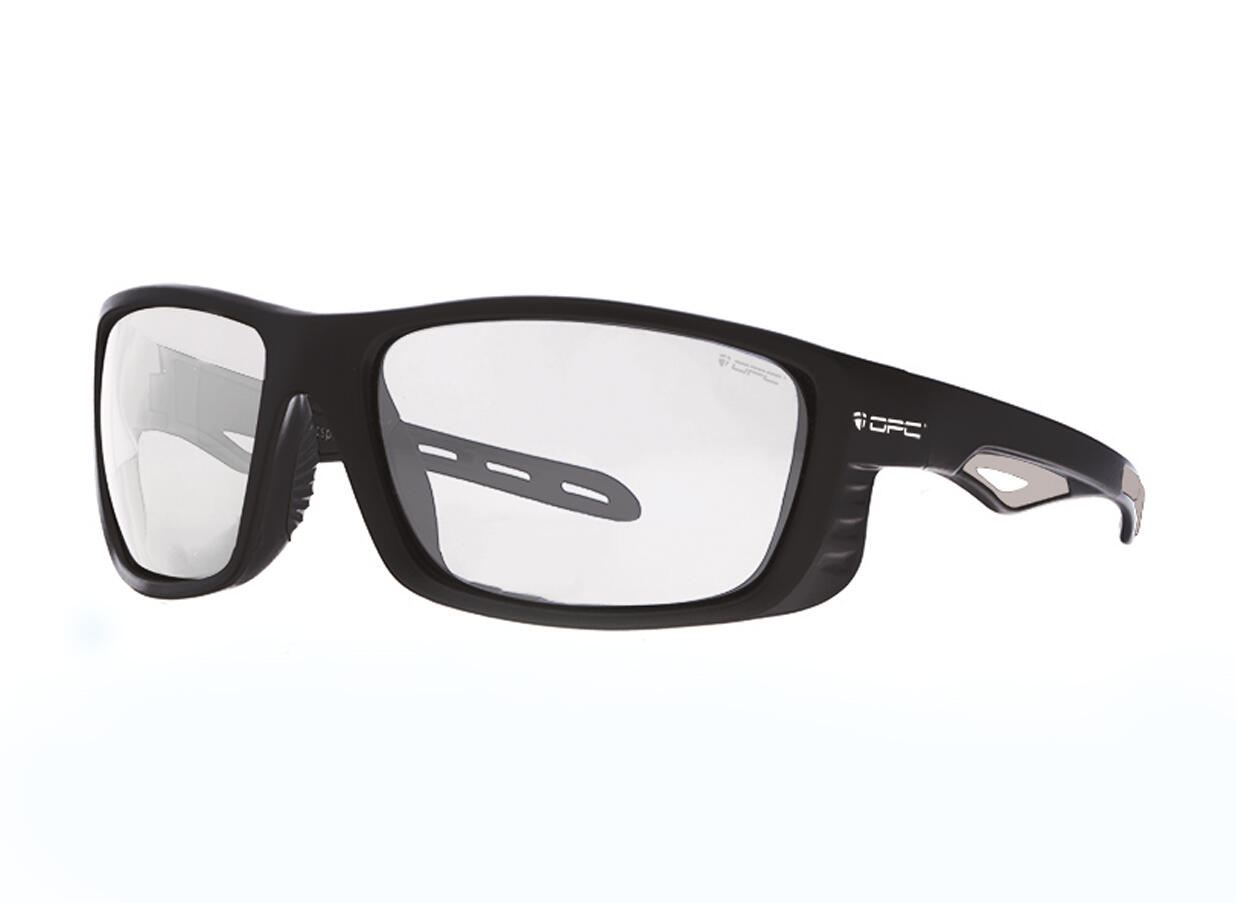 Okulary ochronne SPORT EVEREST Matt Black/Gray Clear + ETUI