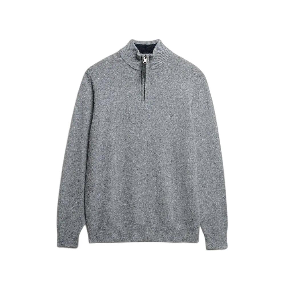 Sweter z wełny z kołnierzem typu stójka Superdry