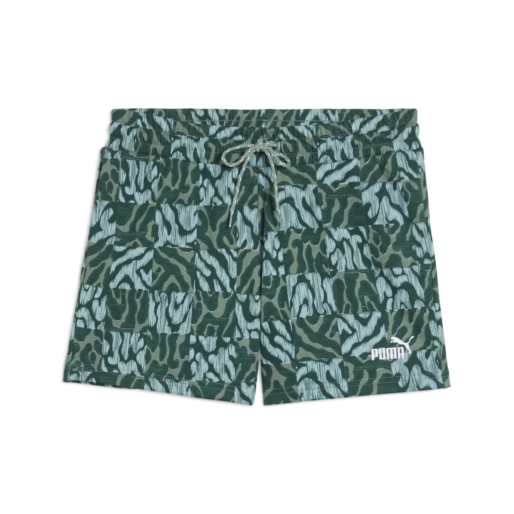 Damskie szorty ze średnim stanem 5 ESS GRAPHIC PUMA Green Moon