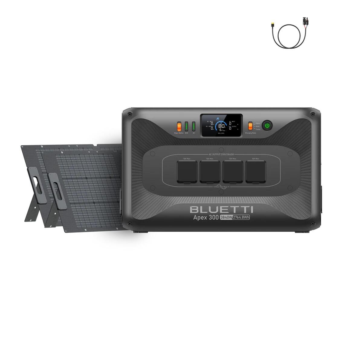 APEX 300 + 2×PV200 panele słoneczne, 3840W stacja do magazynowania & off-grid