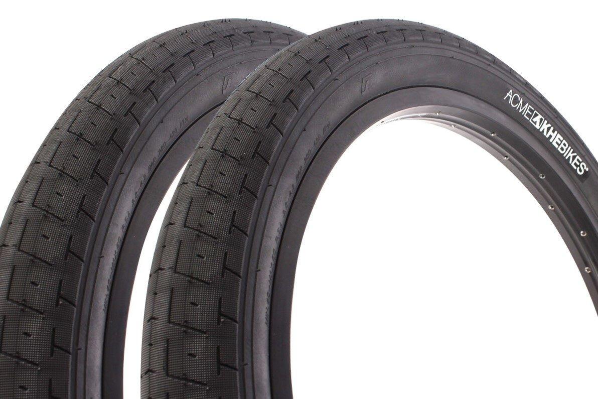 Zestaw opon BMX KHE ACME 20 cali x 2,40 cala czarny