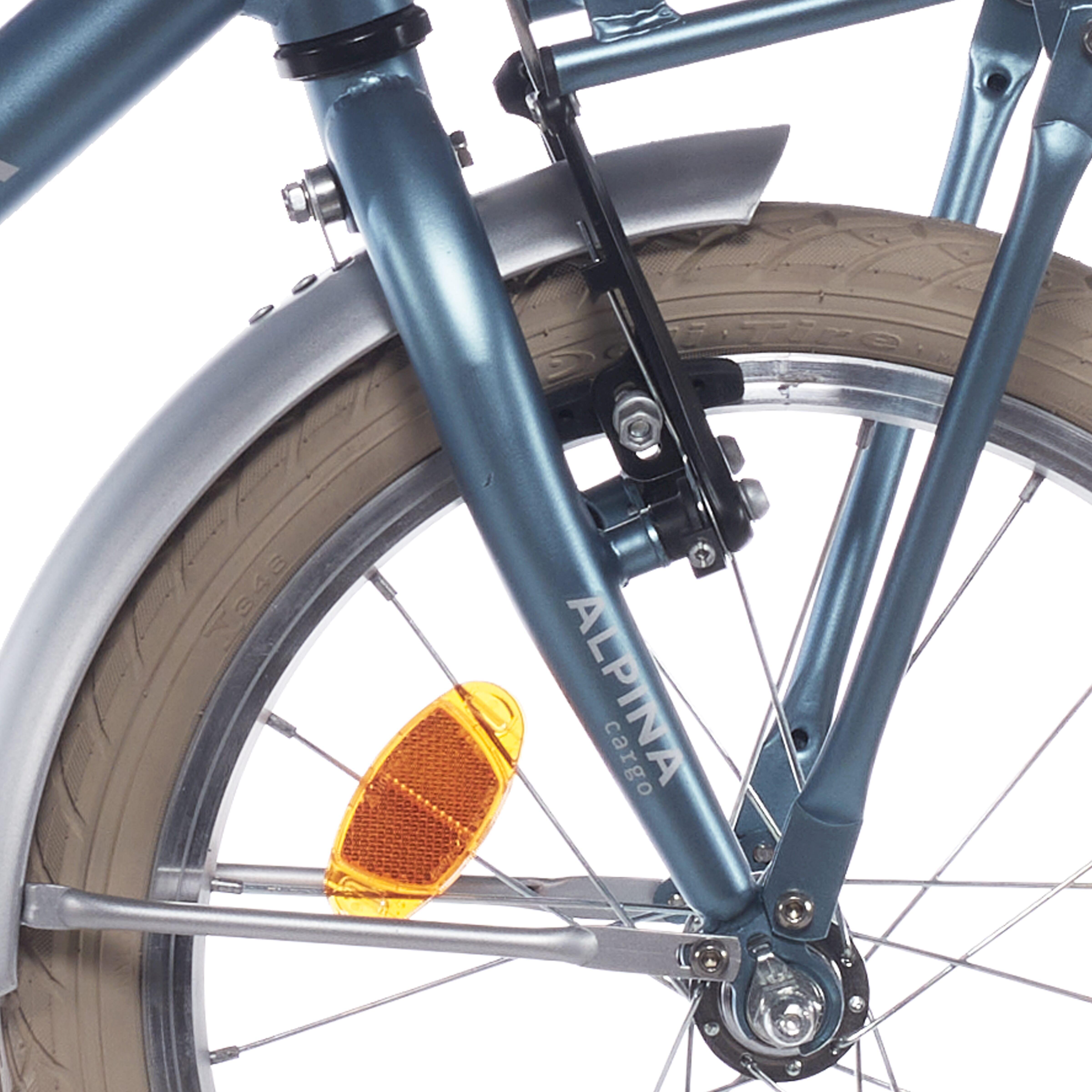 Widelec przedni Alpina Fork 16 cargo stalowoniebieski mat (RAL 6027)