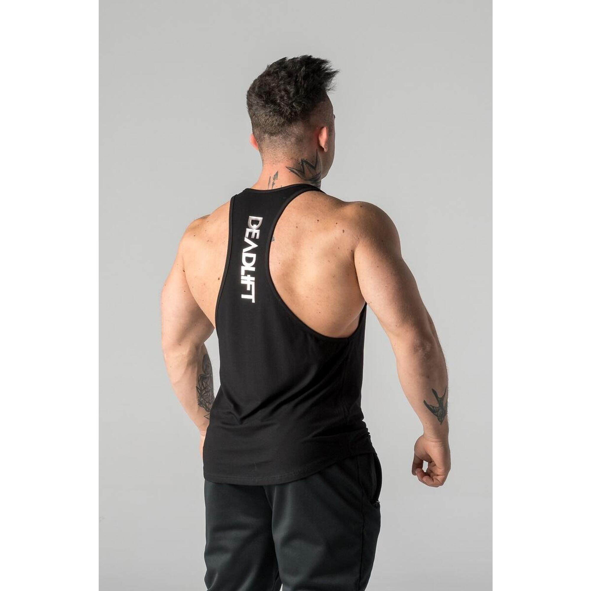 Tank top stringer męski Deadlift METALLIC czarny