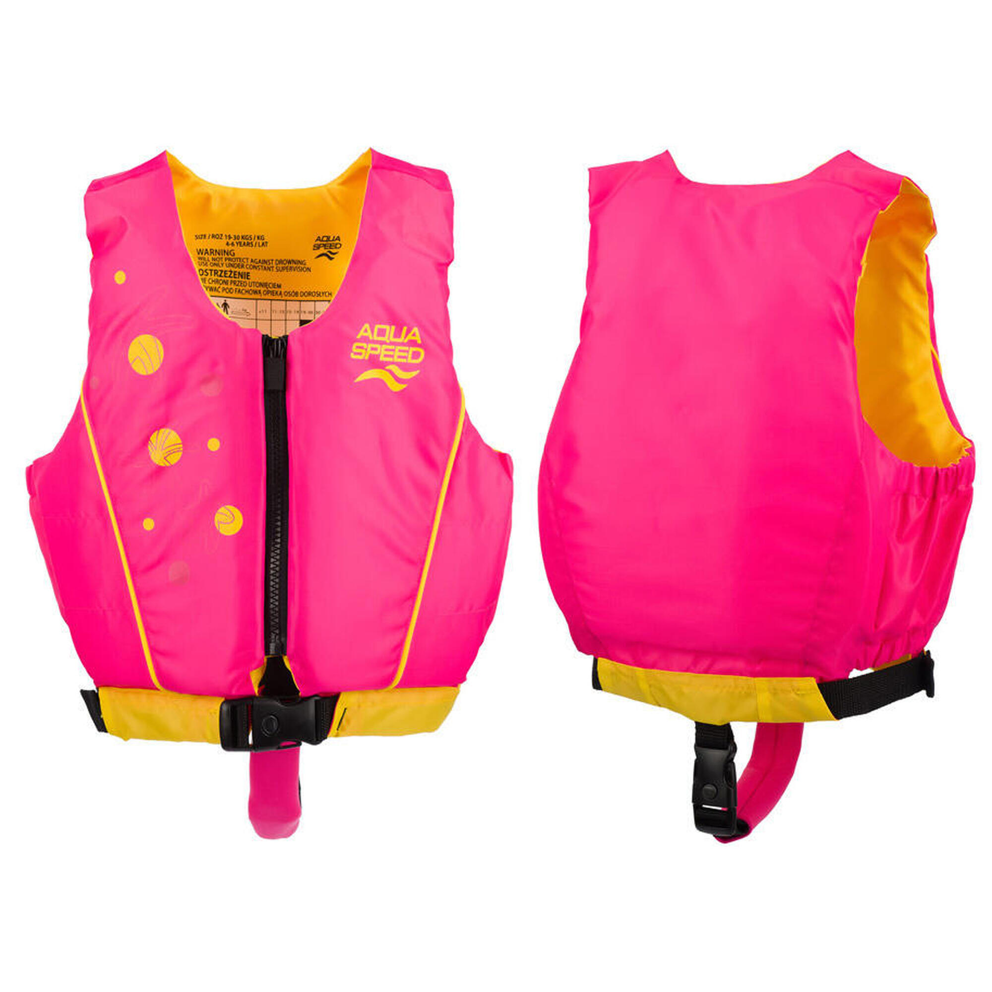 Kamizelka dziecięca do pływania na basen asekuracyjna piankowa AQUA SPEED