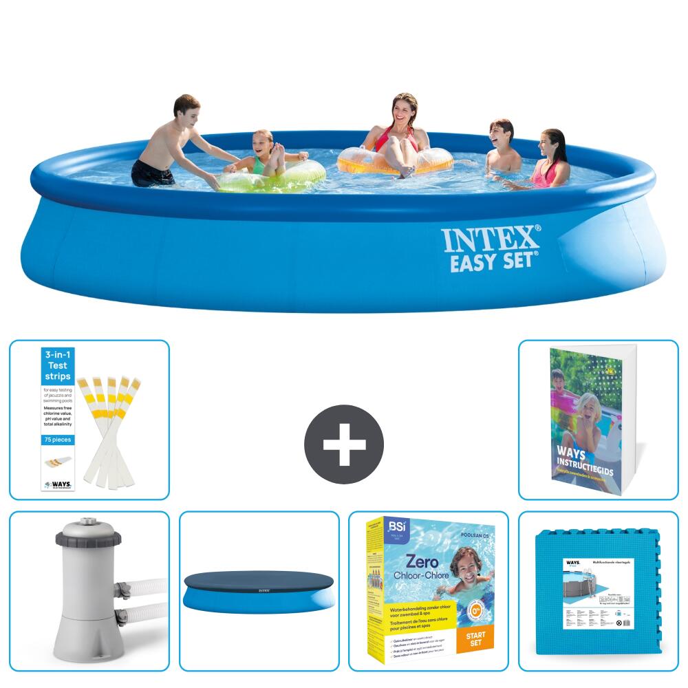 INTEX Basen Easy Set Okrągły - 457x84 cm - 7-częściowy S276