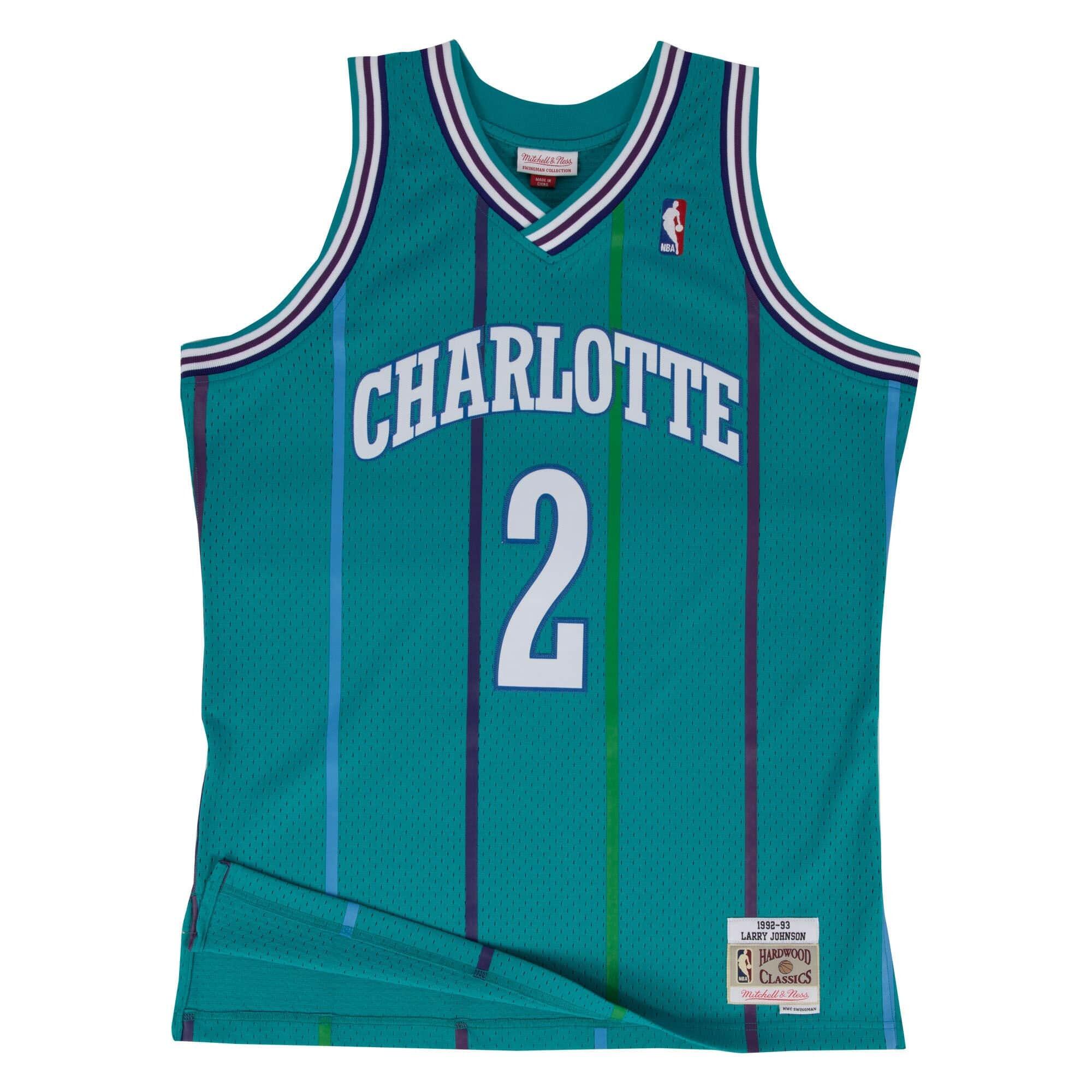 Koszulka Charlotte Hornets Swingman Larry Johnson