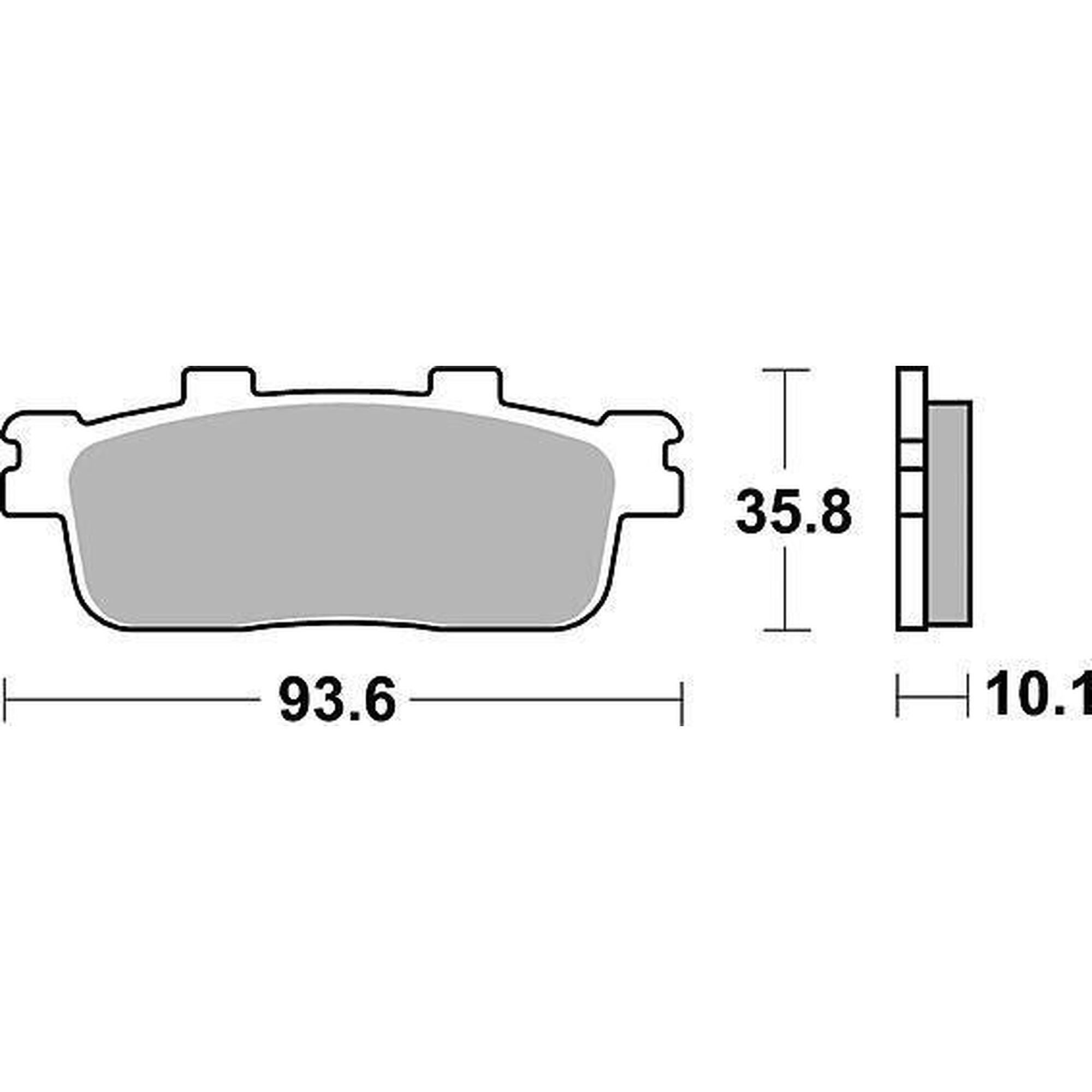 Klocki hamulcowe TRW Lucas MCB 800 SRM metal sinterowany