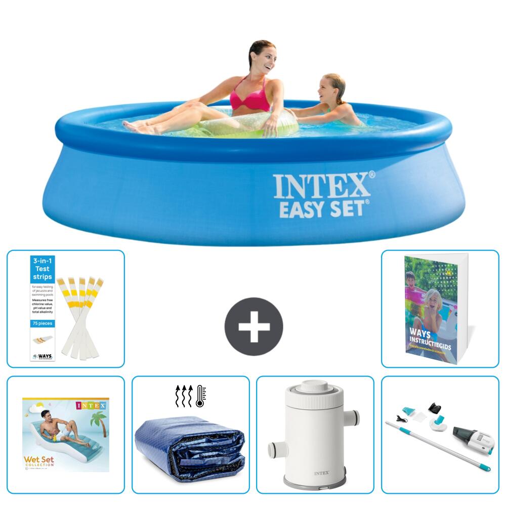 INTEX Basen Easy Set Okrągły - 244x61 cm - 7-częściowy S87