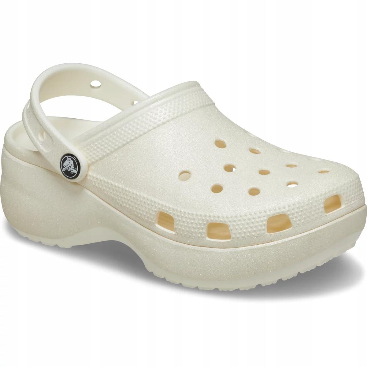Chodaki Dla Dorosłych Crocs Classic Platform Glitter Clog