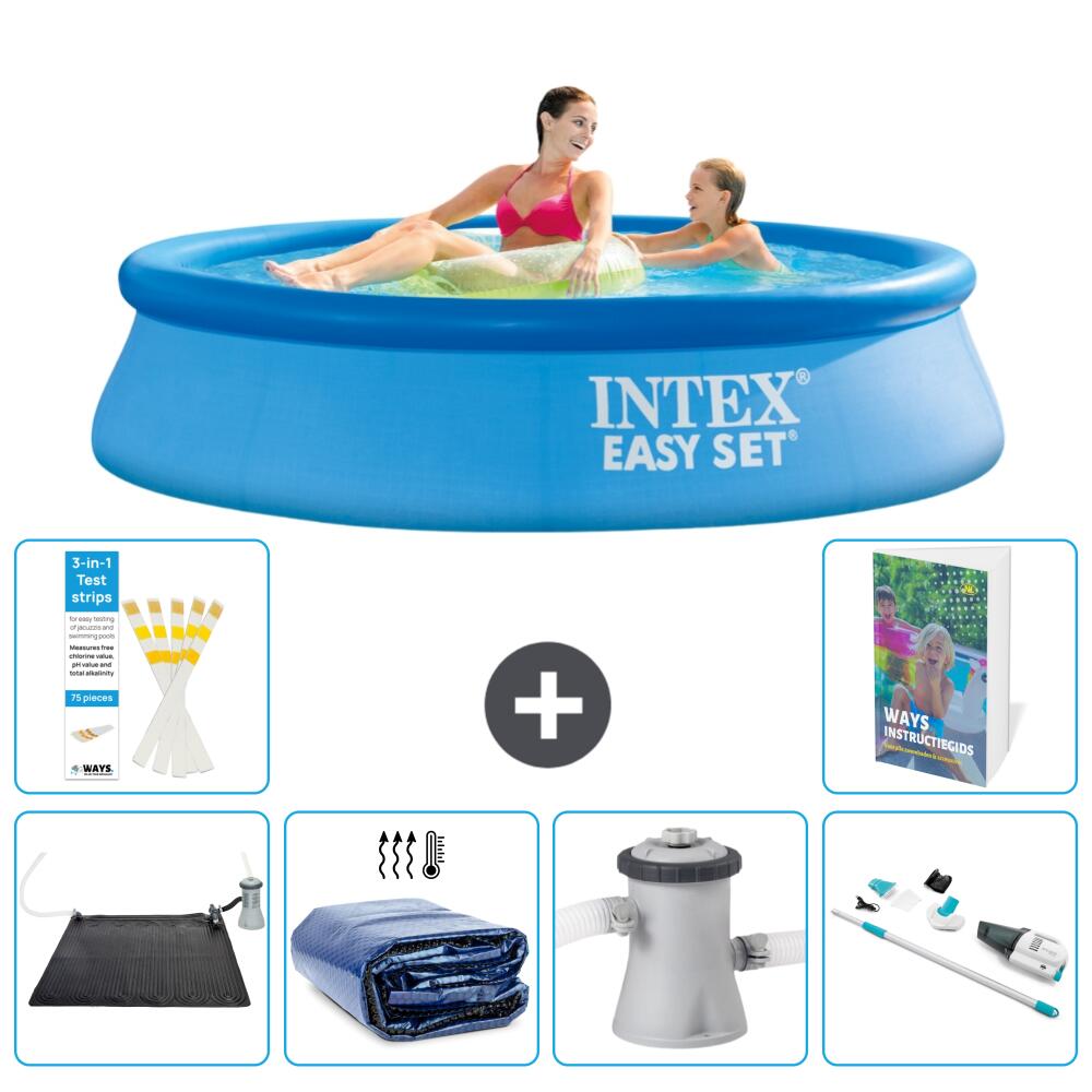 INTEX Basen Easy Set Okrągły - 244x61 cm - 7-częściowy S82