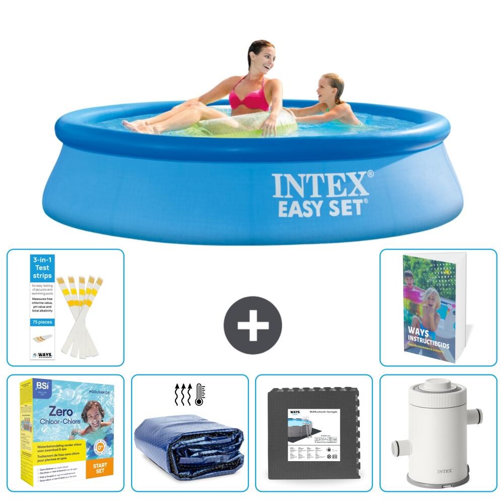 INTEX Basen Easy Set Okrągły - 244x61 cm - 7-częściowy S111