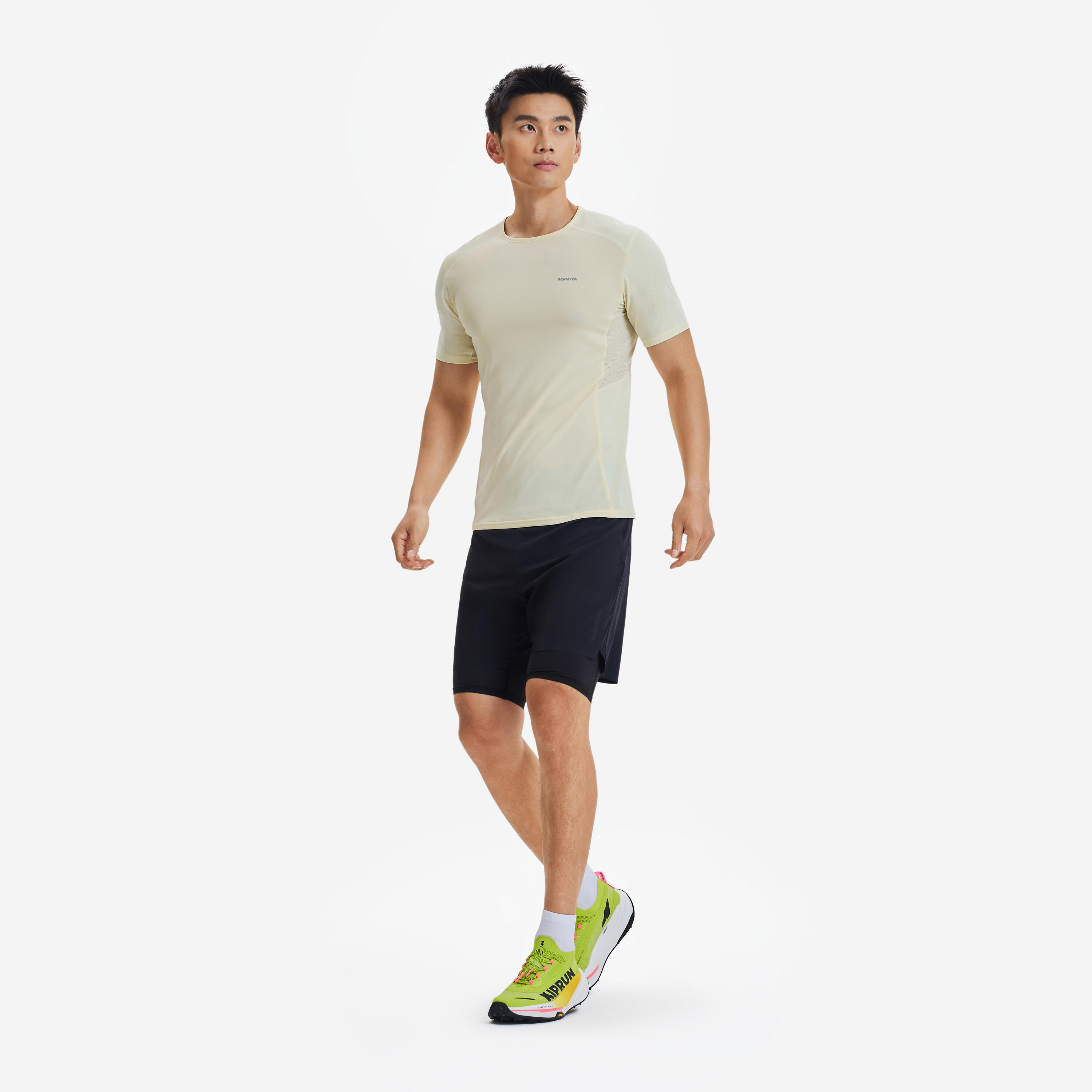 Spodenki do biegania w terenie męskie Kiprun Run Ultra 900 2w1
