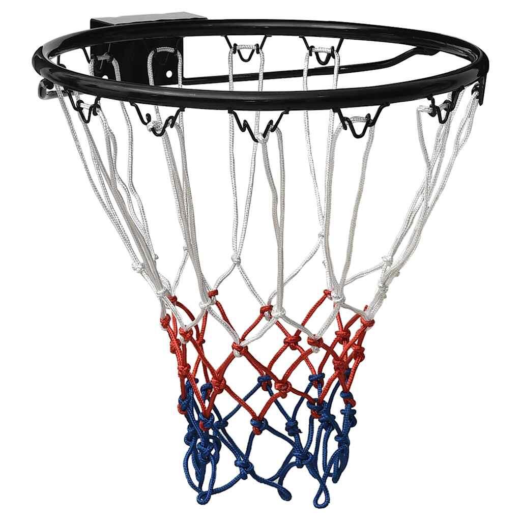 VidaXL Pierścień do koszykówki 39 cm stal czarny