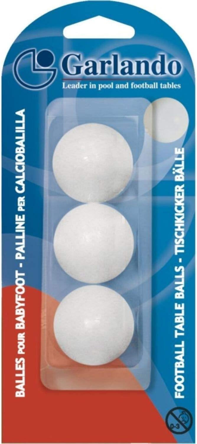 Voetbaltafel Balletjes - Wit - 3 sztuki