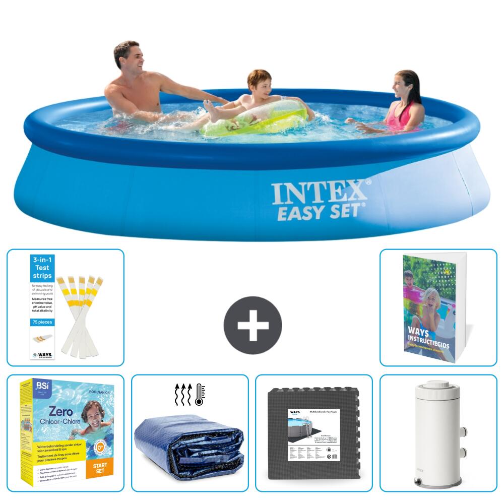 INTEX Basen Easy Set Okrągły - 366x76 cm - 7-częściowy S111