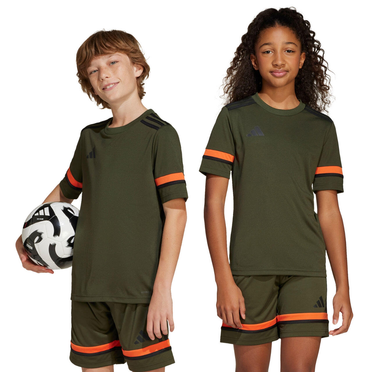 Dziecięca koszulka piłkarska adidas Squadra 25 khaki