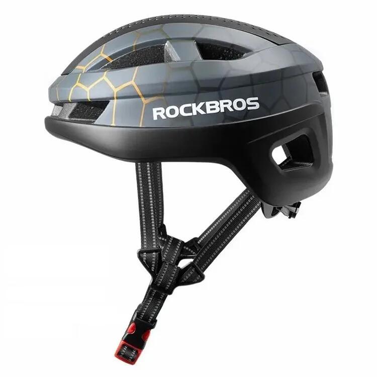 Oddychający kask rowerowy z ochroną głowy (Matowy design) - Szary