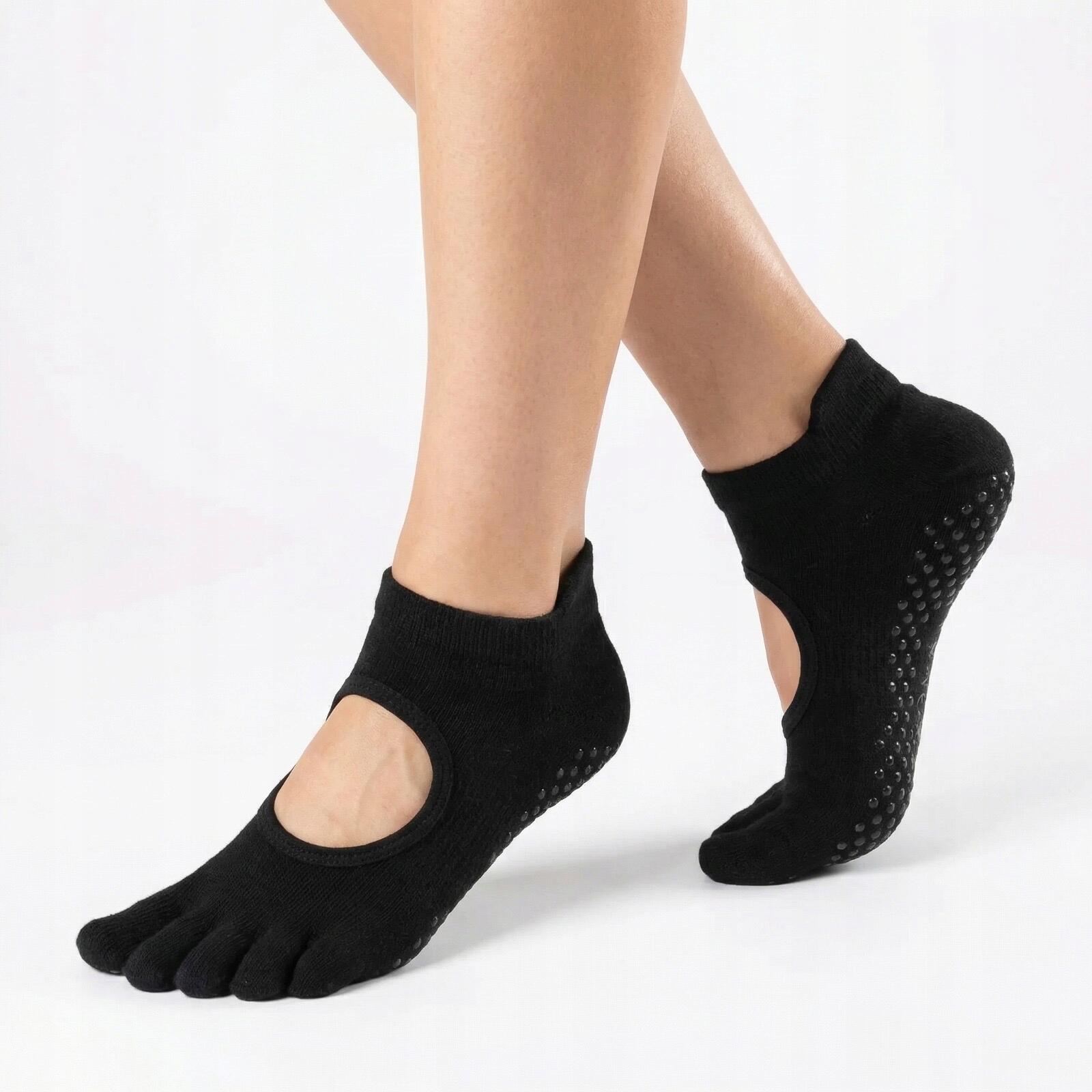 Antypoślizgowe skarpetki z palcami do jogi myga Yoga Toe Socks - M