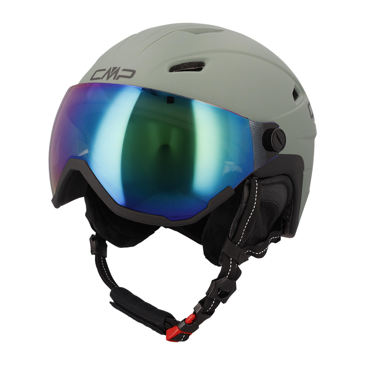 Kask narciarski dla dorosłych z przyłbicą WA-2 SKI HELMET WITH VISOR 58-62 cm