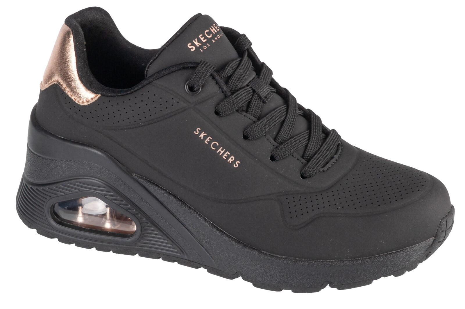 Buty SKECHERS UNO WEDGE - HI STEPS Czarny