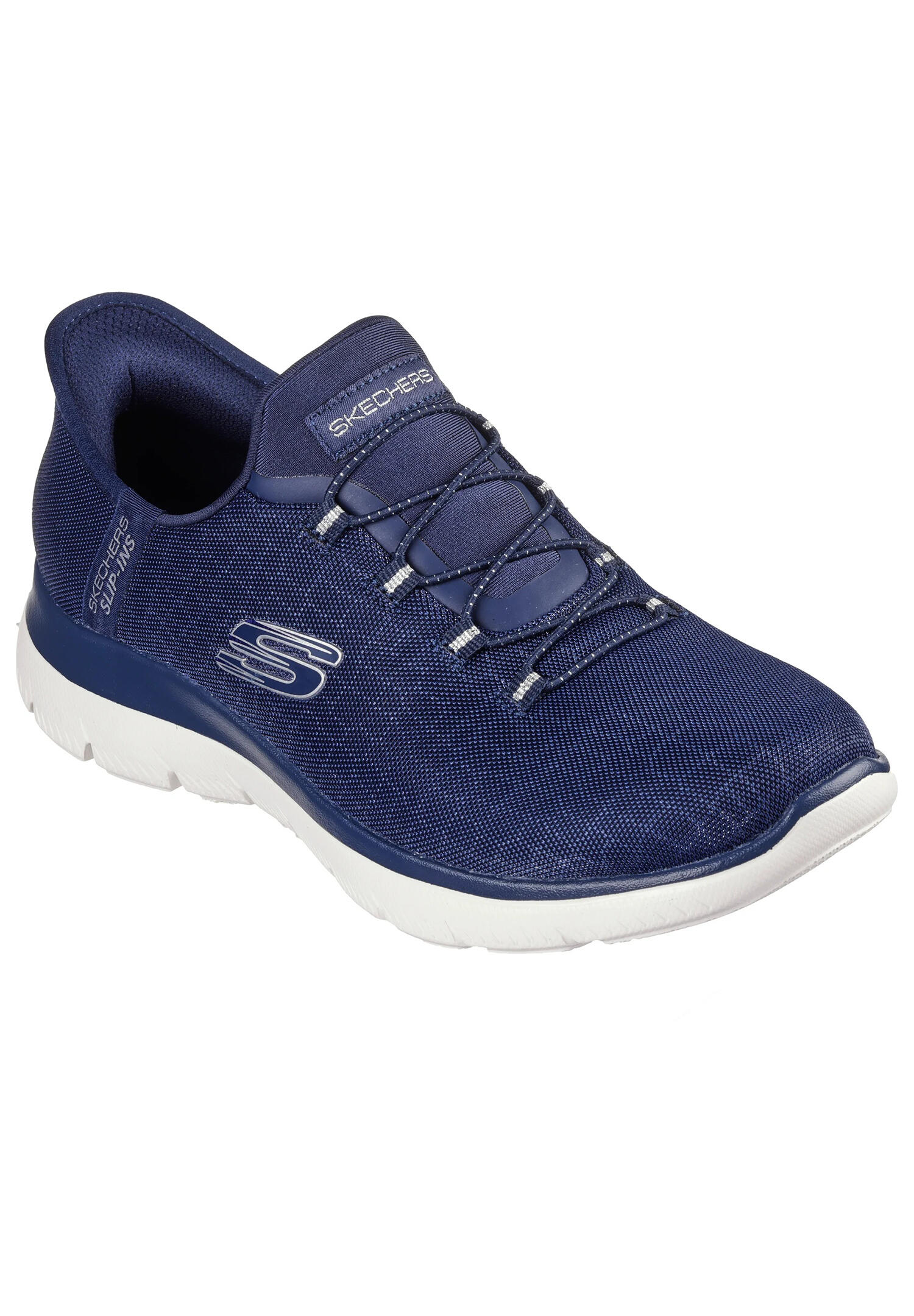 Buty SKECHERS SUMMITS-CLASSY NIGHT SLIP-INS Niebieski