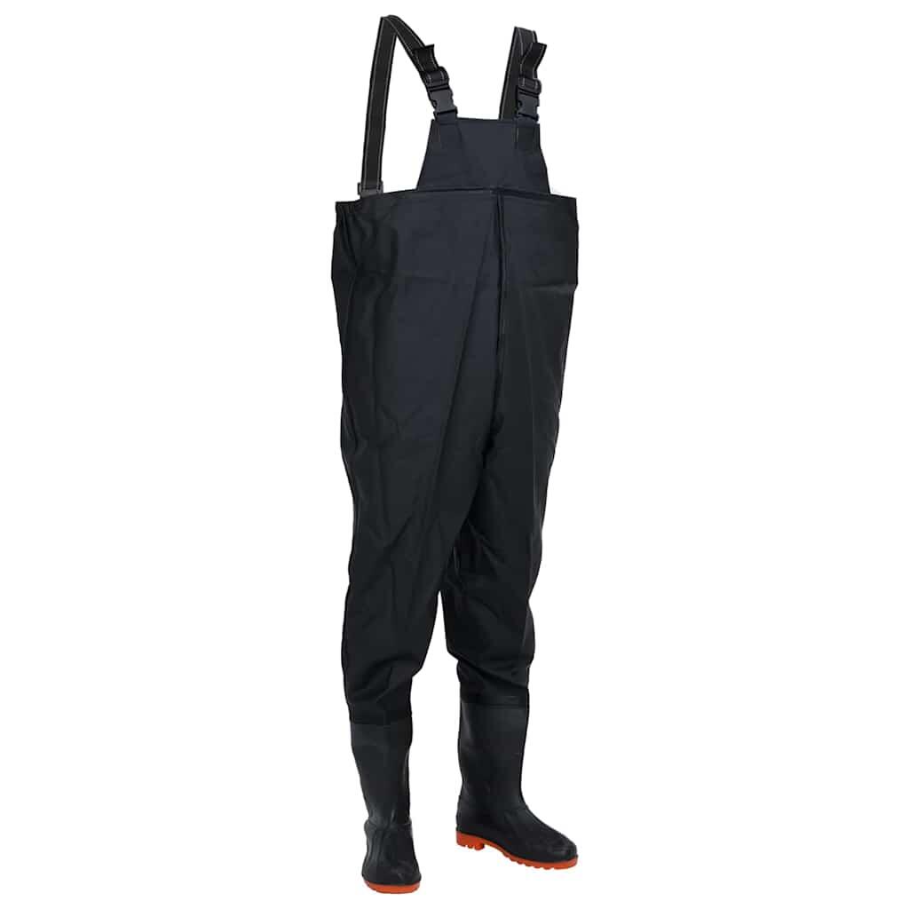 VidaXL Waders z Wbudowanymi Butami Rozmiar 39 Czarny