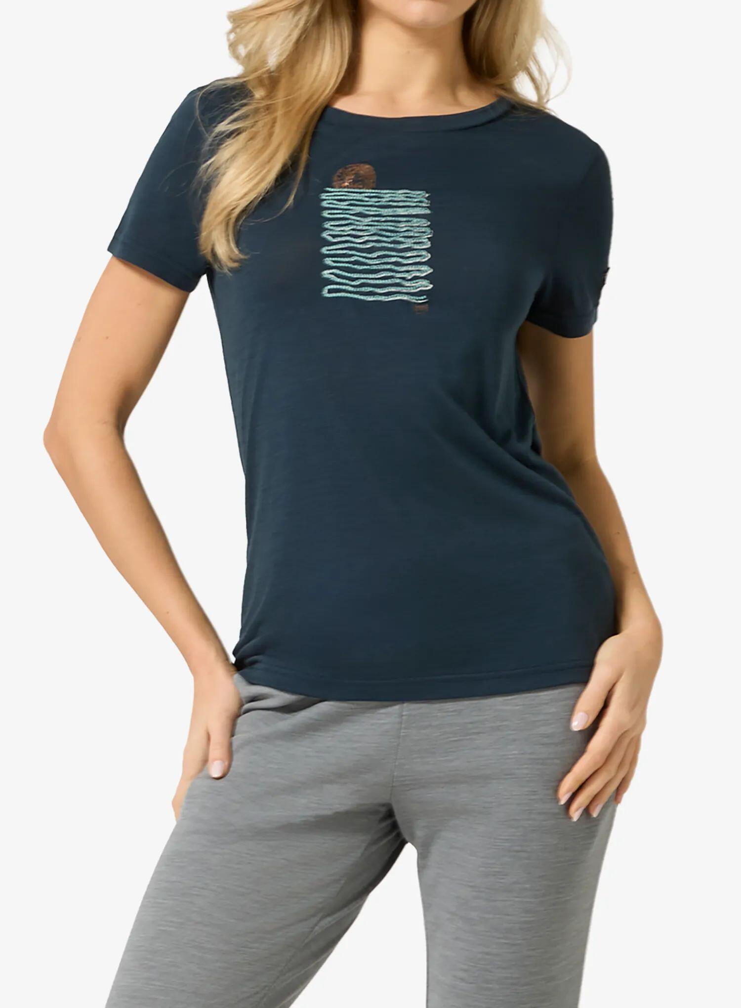 Koszulka merino damska Super.natural Sea Line Tee