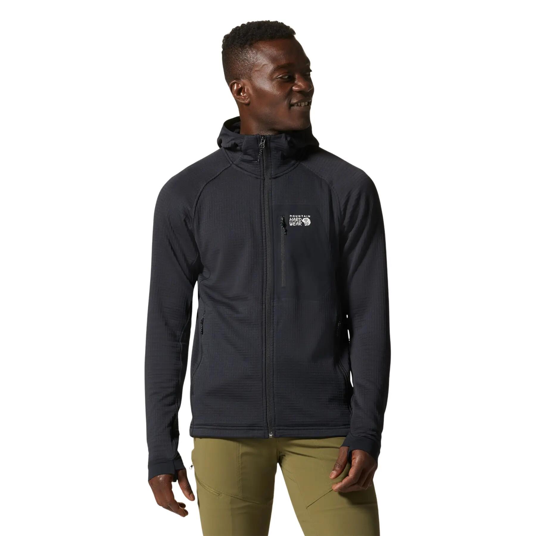 Polar z kapturem zapinany na zamek Mountain Hardwear Polartec® Power Grid