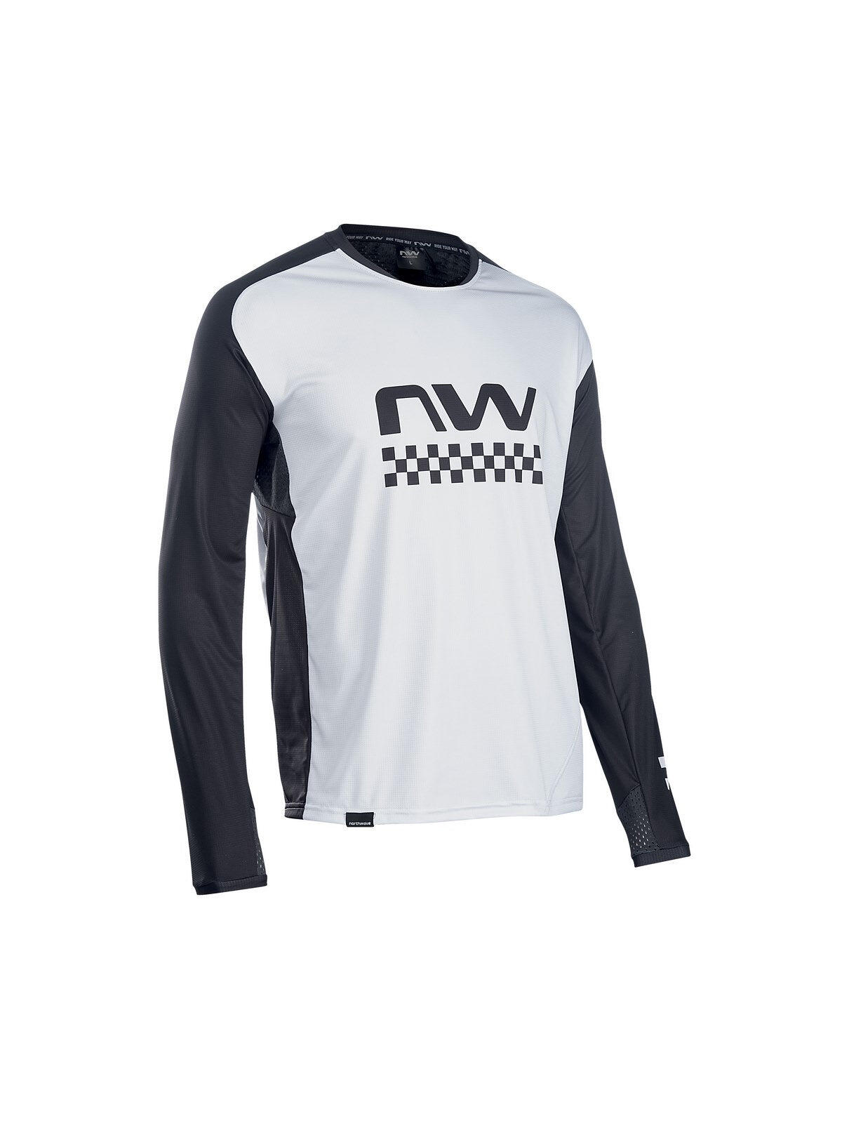 Koszulka rowerowa mtb NORTHWAVE EDGE Jersey LS jasna szara