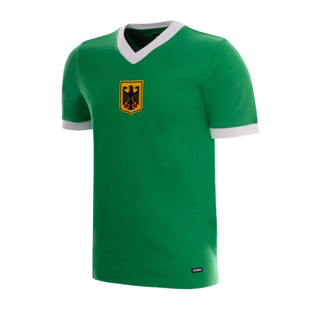 Niemcy Wyjazdowa 1970's - Retro koszulka piłkarska - Zielona – COPA Football
