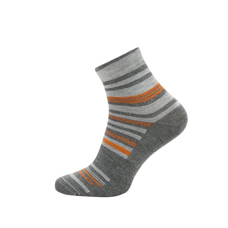 FJORD NANSEN Skarpety Stripe grey/orange-35-38