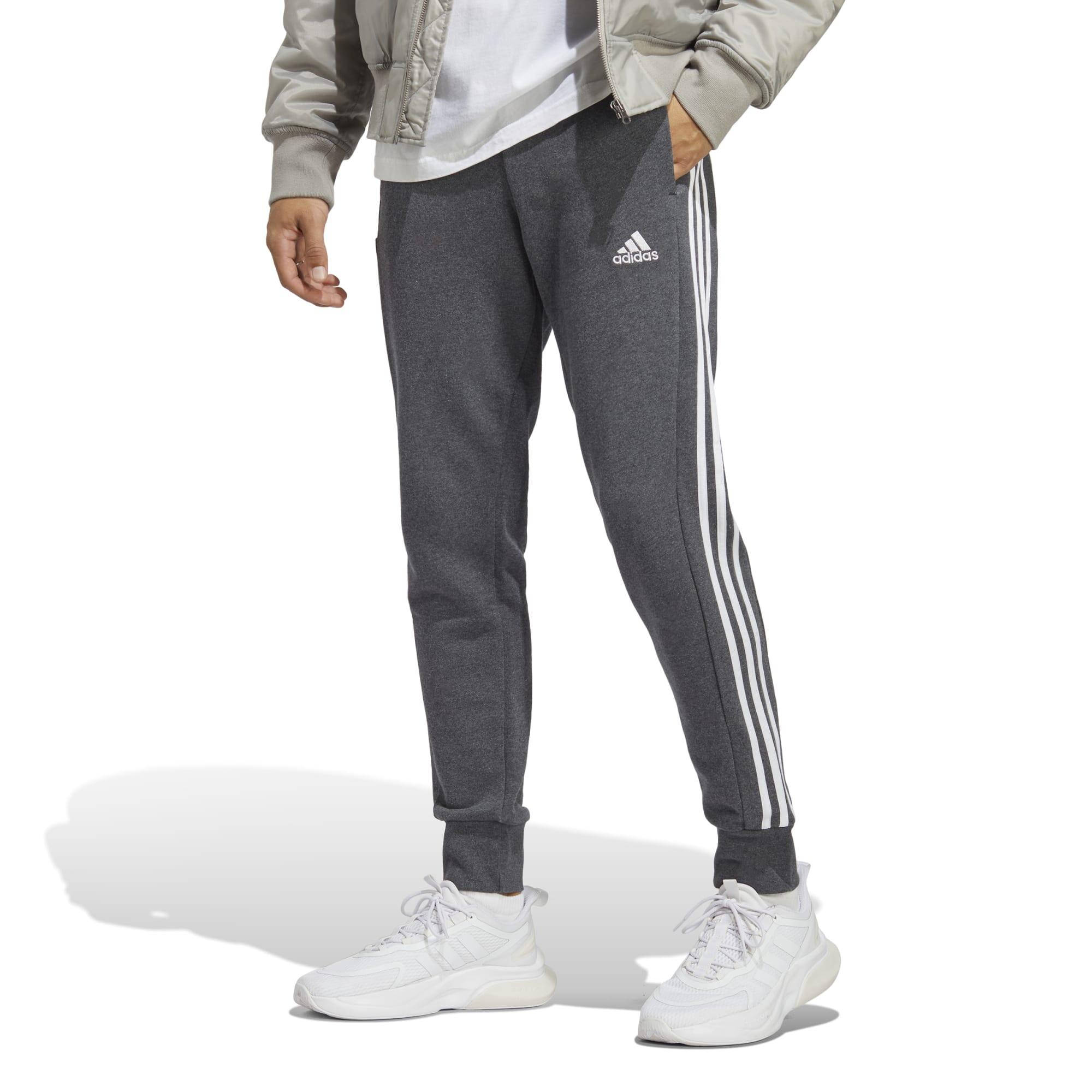 Spodnie męskie adidas Essentials French Terry Tapered Cuff 3-Stripes