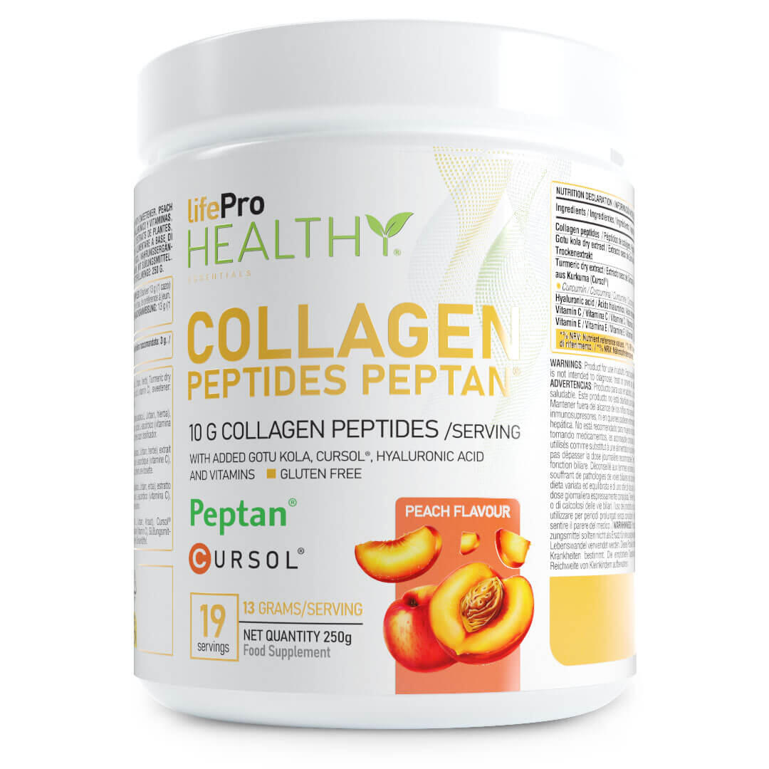Przeciwstarzeniowe peptydy kolagenowe - 250 g Peach LifePRO