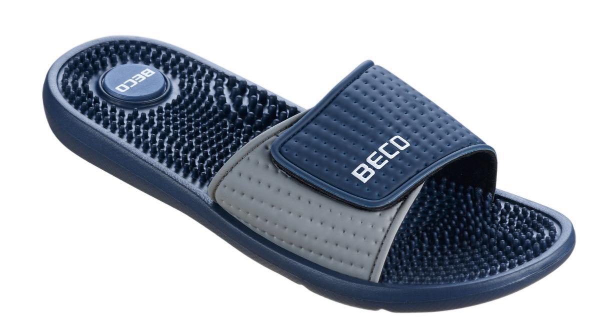 Klapki Beco unisex z masażową wkładką - ciemny granat