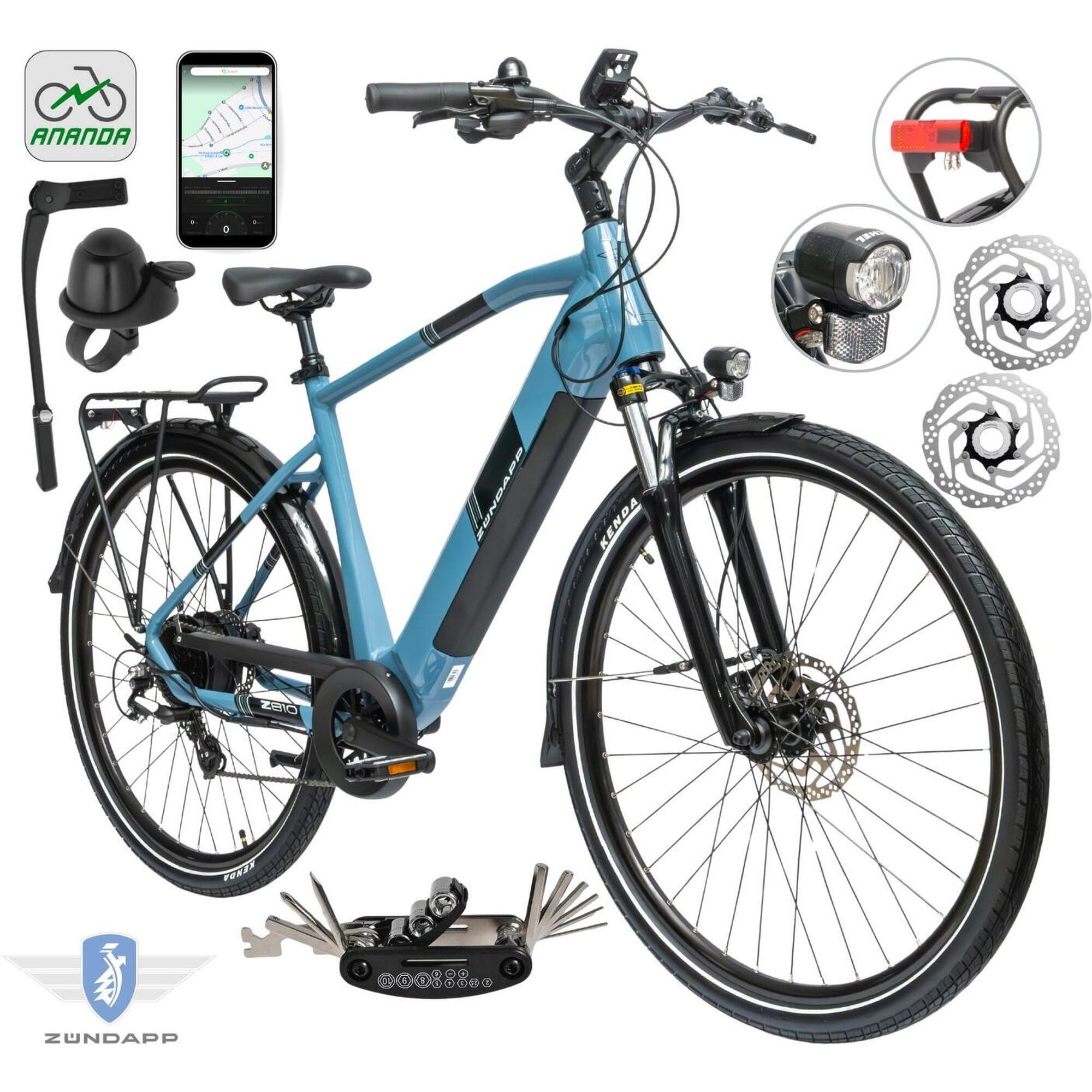 Rower Elektryczny Męski Trekkingowy 28 SHIMANO 250 W Aplikacja LCD 2025