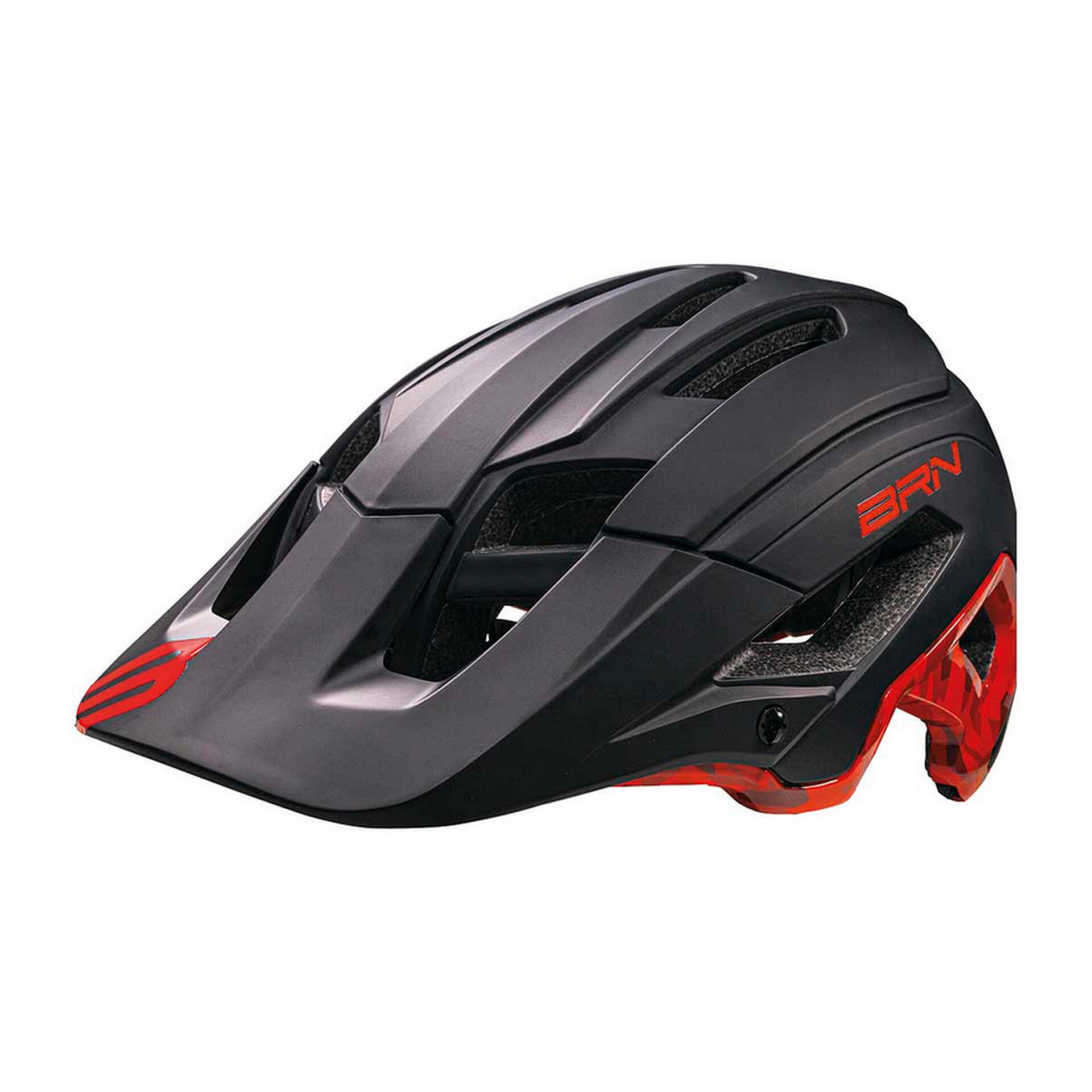 Kask rowerowy MTB SKEGGIA  czarno-czerwony