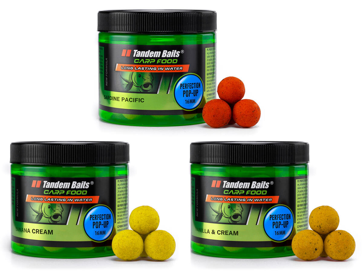Kulki pływające Carp Food Perfection Pop-Up 16mm/70g Mix nr 1 – 3 sztuki