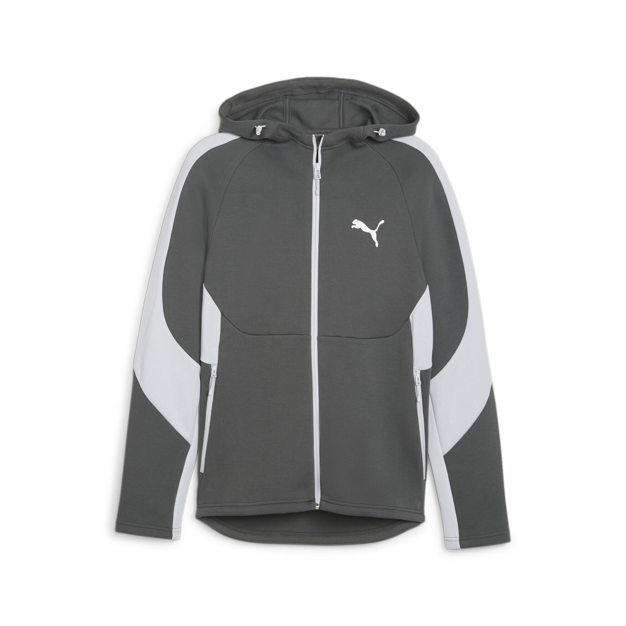 Męska rozpinana bluza EVOSTRIPE z kapturem PUMA Mineral Gray
