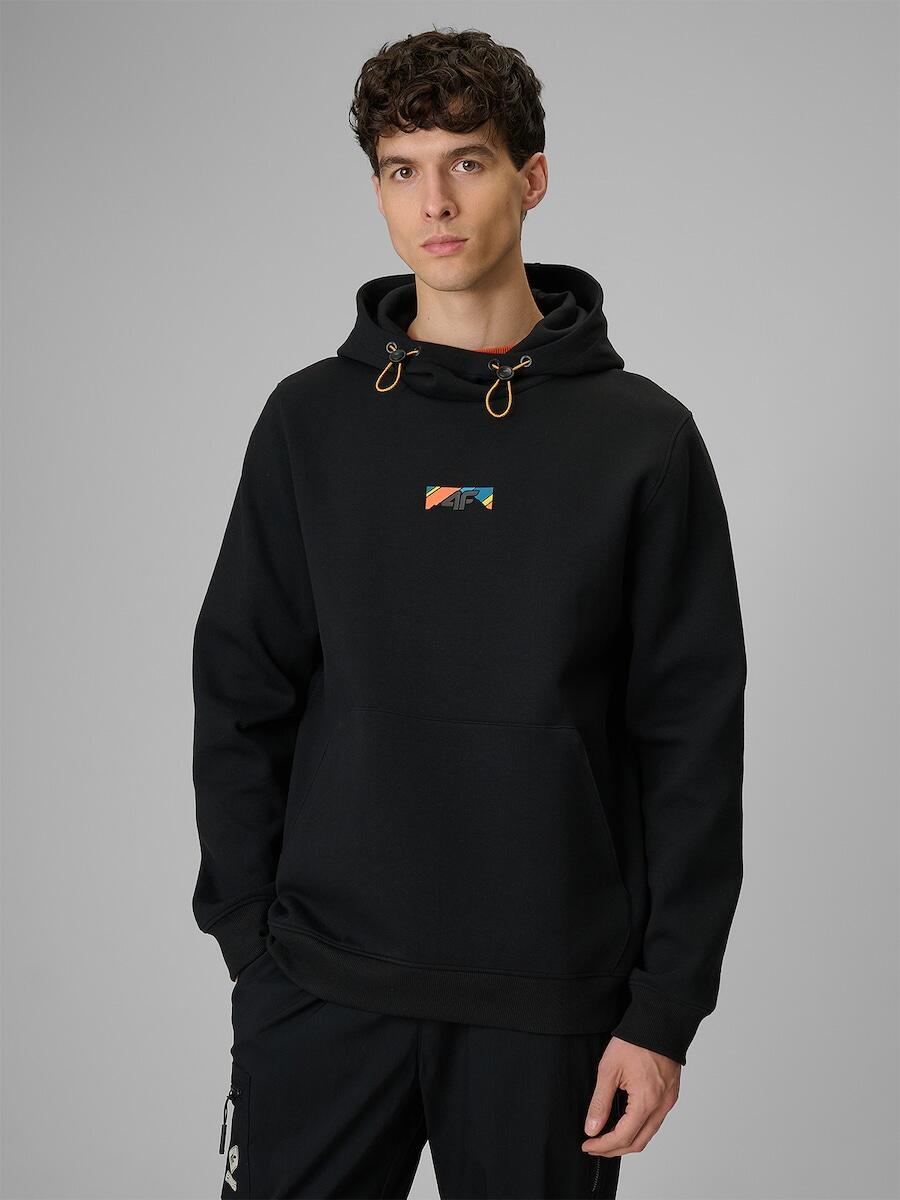 Bluza dresowa regular z kapturem męska 4F 4FRSS26TSWSM2894