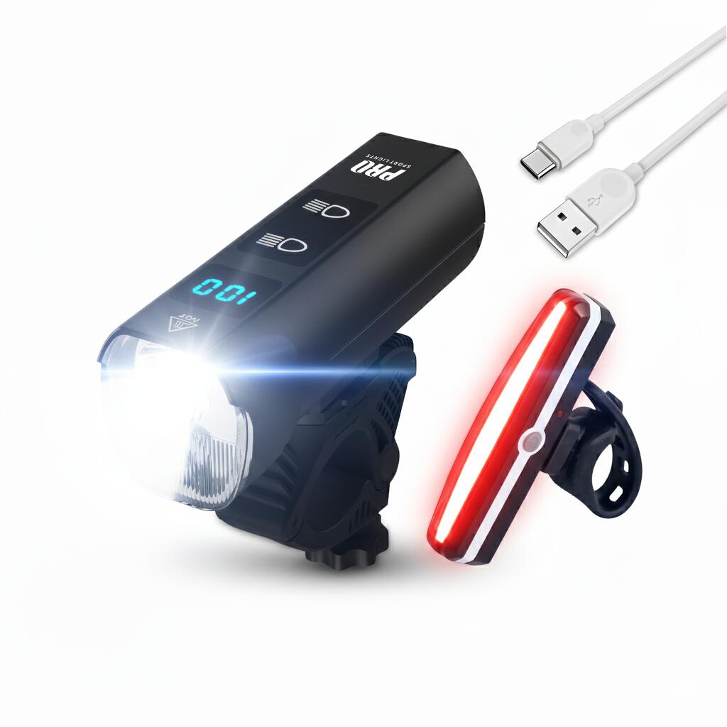 Zestaw oświetlenia rowerowego 1300 i 120 lumenów Performance