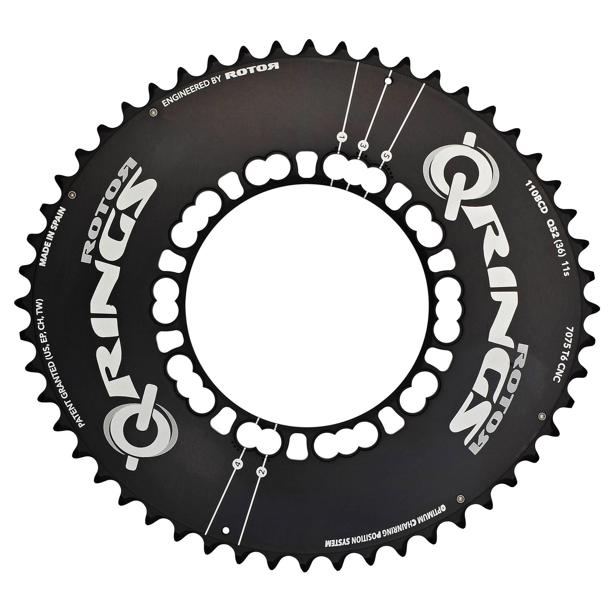 Podwójne tace Rotor Q Rings q50at(34) bcd110x5 outer aero