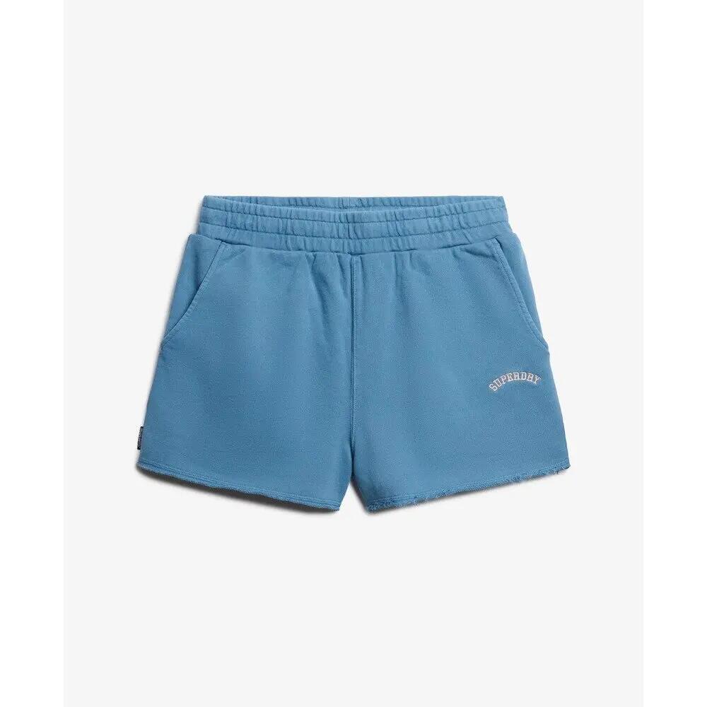 Szorty z logo w kolorze denimowym dla kobiet Superdry