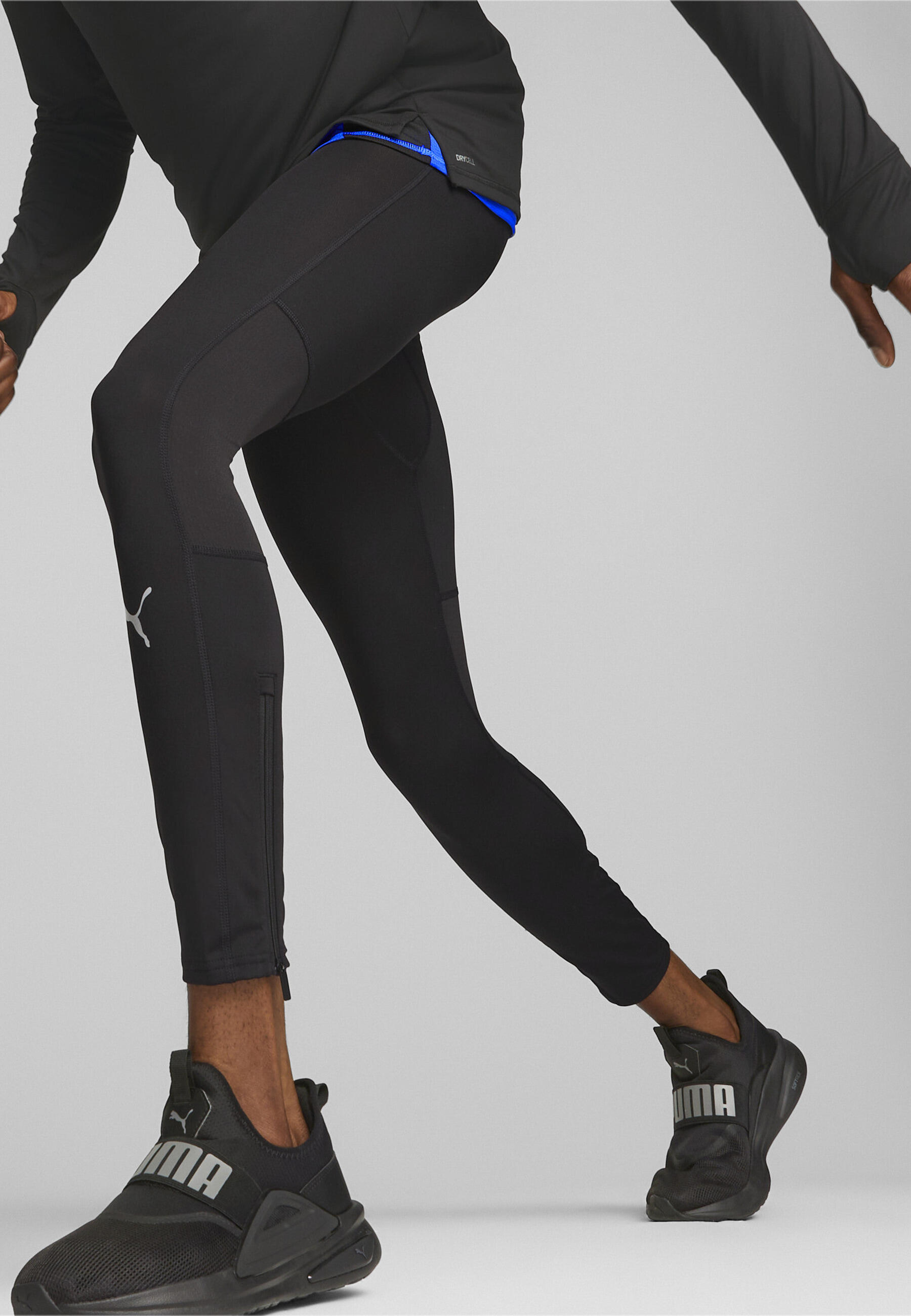 Męskie legginsy do biegania RUN FAVOURITE PUMA Black
