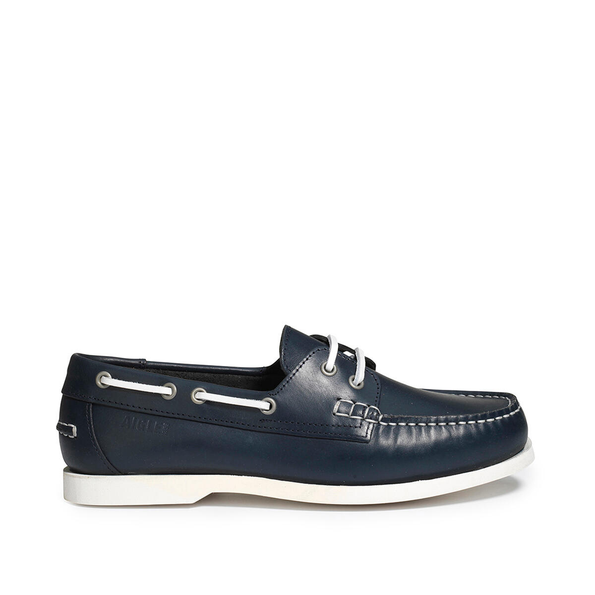 Buty żeglarskie skórzane NEW NUBILA granatowy