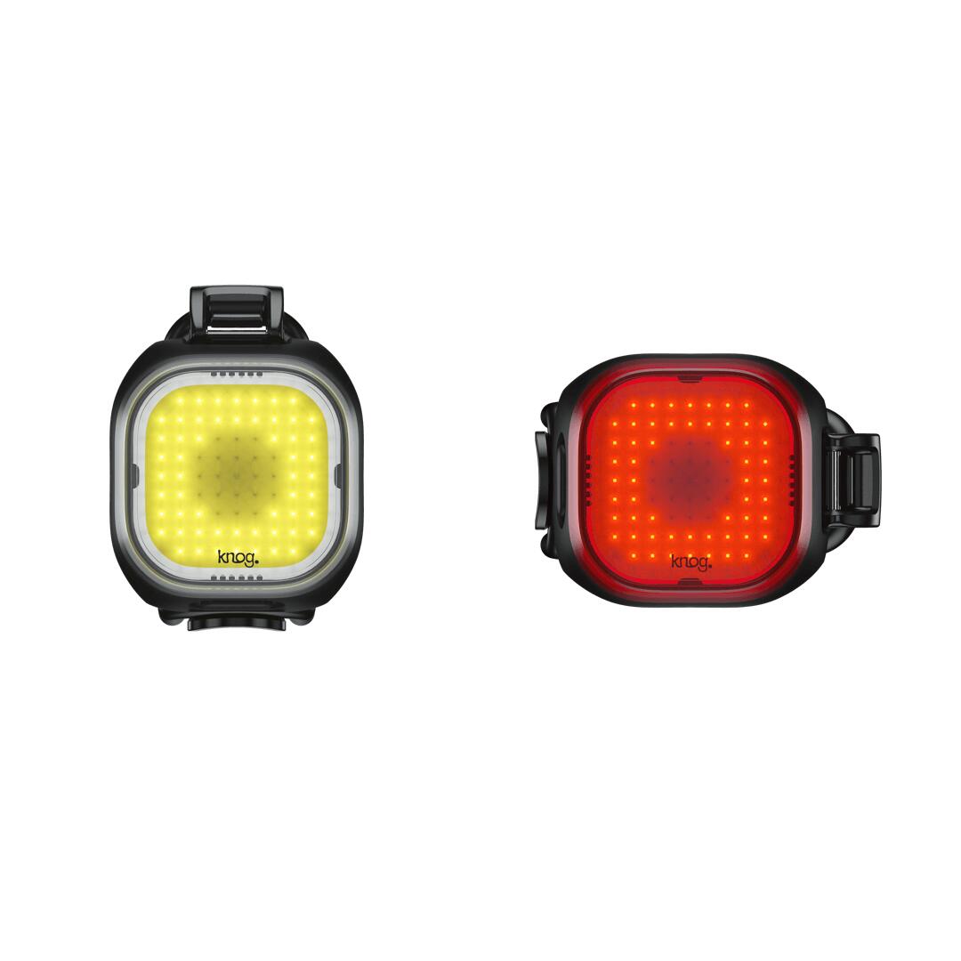Zestaw Lampek rowerowych przód+tył Knog Blinder Mini Square Twinpack