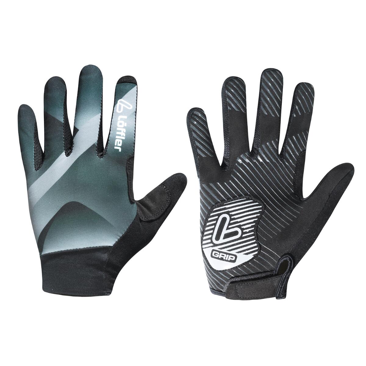 Loeffler gloves Full Finger bike Gloves-black