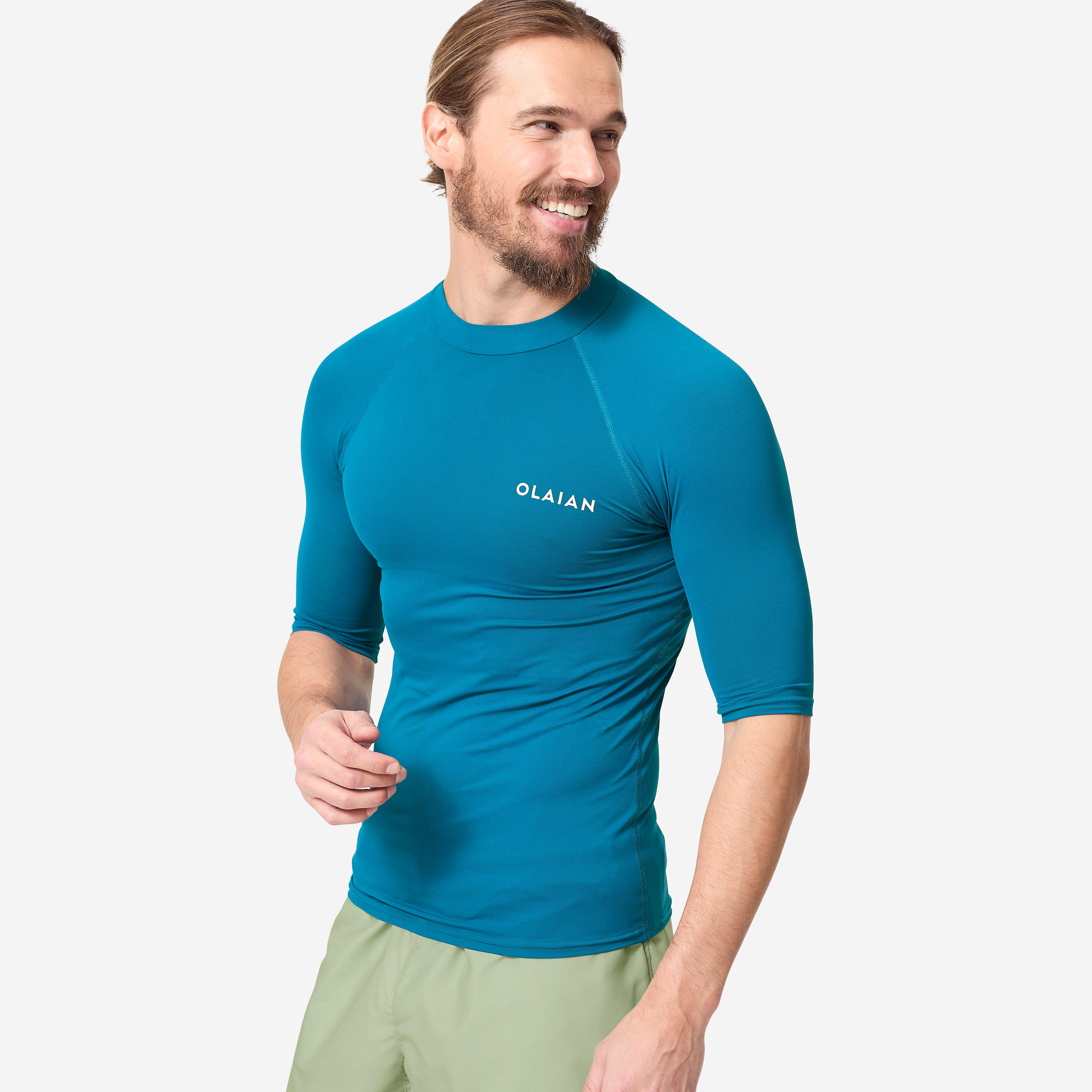 Second Life - Top UV surfingowy męski Decathlon 100 krótki... - Stan Doskonały