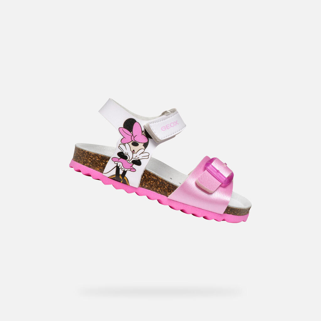 Sandały Geox Model B Sandal Chalki Girl Kolor Biały
