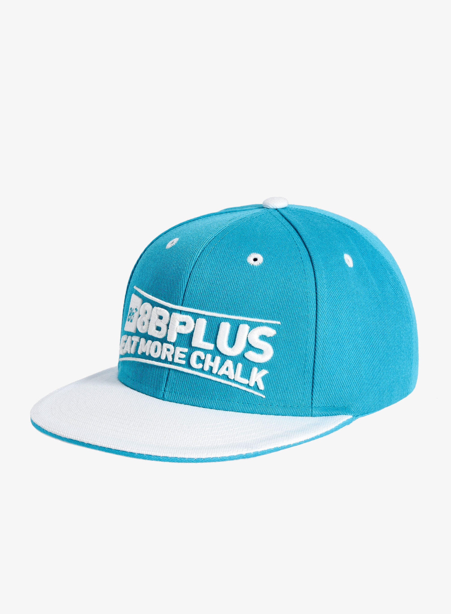Czapka z daszkiem 8b+ Snapback Cap Eat More Chalk - blue/white