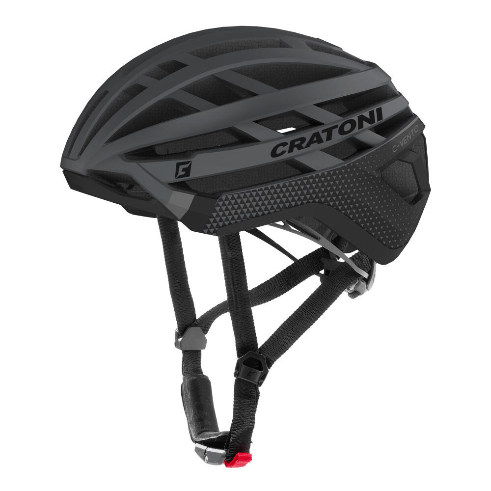 Kask Gravel C-Vento antracytowy błyszczący/matowy